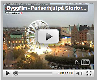 Byggfilm: Pariserhjul på Stortorget i Malmö