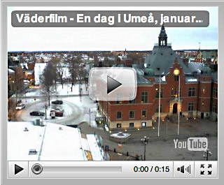 Väderfilm: En dag i Umeå